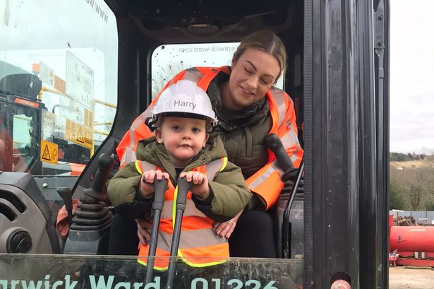 UK’s youngest sewer worker Harry gets his very own digger and joins team on Ramsbottom project