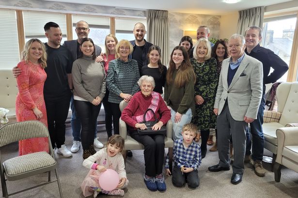 Care home resident celebrates 100th birthday and ‘enjoys all the attention’