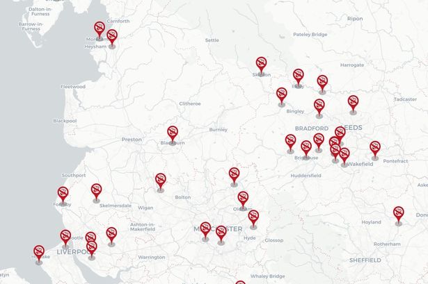 Map shows all the banks set to close in Lancashire including two this week