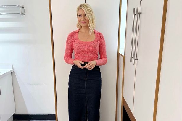 Holly Willoughby’s £59 denim skirt from Nobody’s Child is perfect for spring