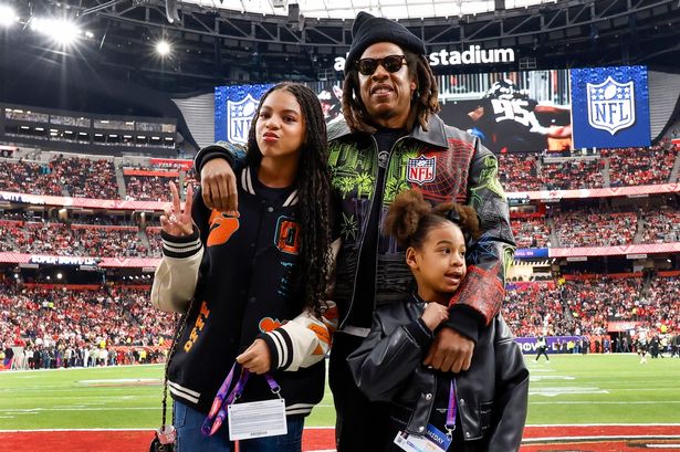 Blue Ivy and rarely-seen sister Rumi attend Super Bowl as Beyonce makes huge announcement