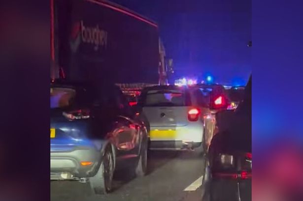 Emergency services scrambled to four-car M6 crash as woman rushed to hospital