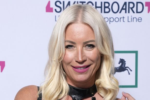 Denise Van Outen, 49, poses in risqué bondage-inspired outfit to party with stars