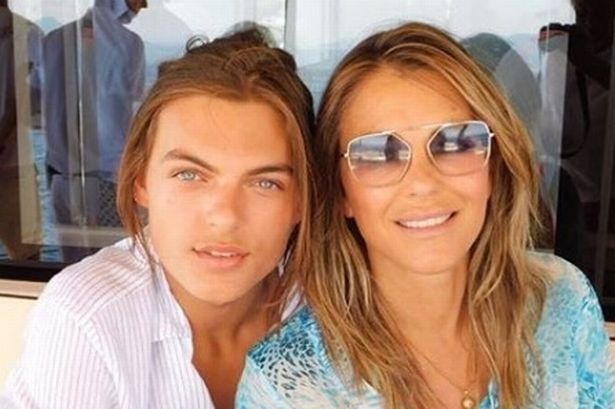 Inside the intense bond between Liz Hurley and son Damian as he directs her racy lesbian sex scene