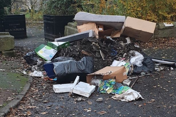 Cleaning company worker jailed for dumping waste at entrance to Blackburn park