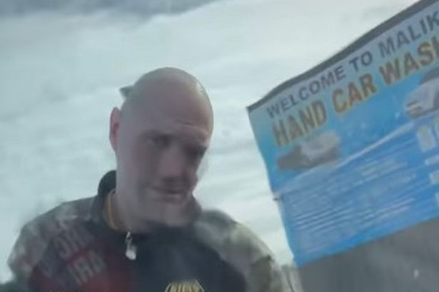 Paris Fury teases Tyson over ‘new job’ as he get his hands dirty at car wash