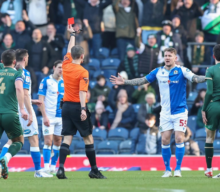 Ten-man Blackburn Rovers hang on for point against Plymouth