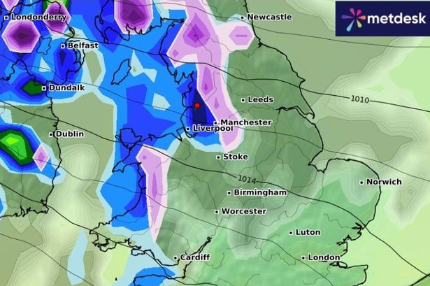 Two days of snow for Lancashire next week as weather maps predict Polar blast