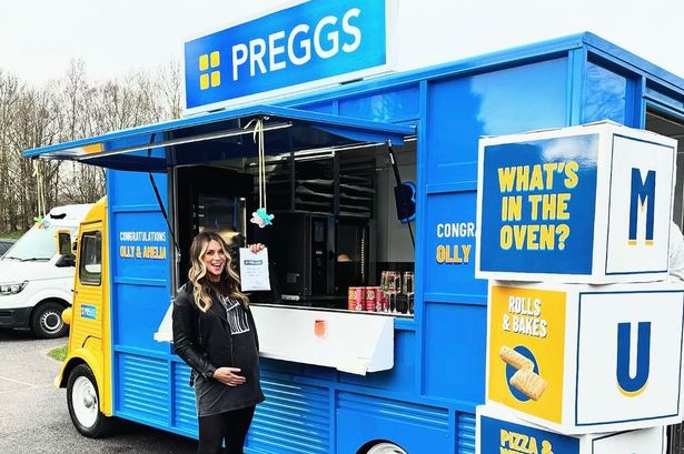 Olly Murs hailed ‘iconic’ as he and wife Amelia host Greggs-inspired baby shower