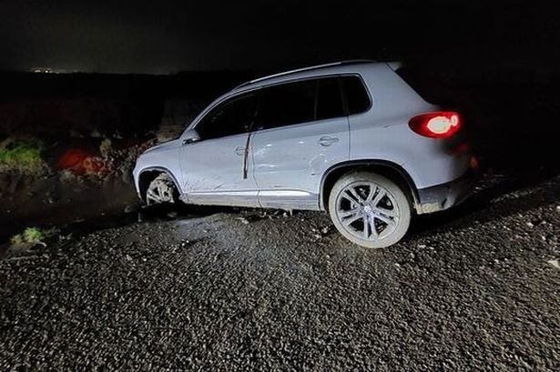 Drama as car brought to sudden stop after driver desperately tries to lose police