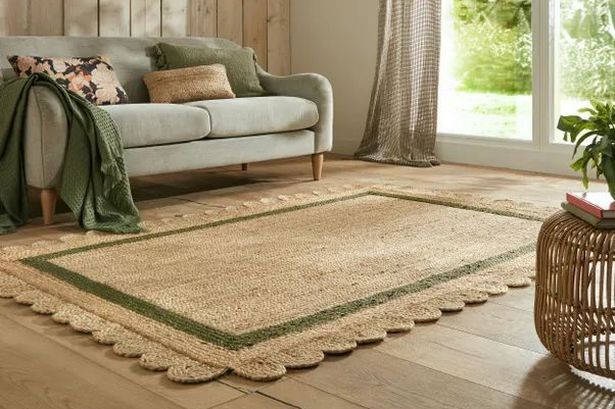 Dunelm is selling a £129 scallop jute rug that’s similar to trending £8.4k designer version