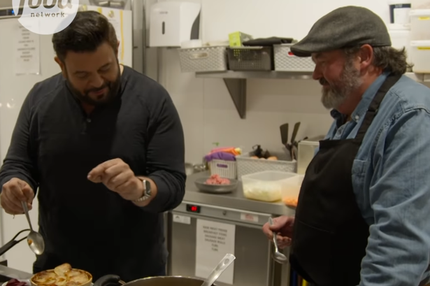 Man vs Food star Adam Richman wowed by ‘best ever’ Lancashire delicacy in Chorley