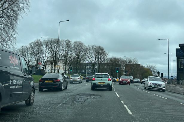 The atrocious ‘gateway to Preston’ where motorists swerve to avoid potholes right outside Highways office