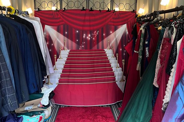 Rooting through the racks of a hidden treasure trove making teenage prom dreams come true