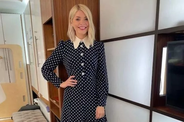 Holly Willoughby’s spring-perfect L.K.Bennett polkadot tea dress has £110 off today