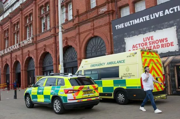 Blackpool Tower circus evacuated after trapeze artist falls during performance