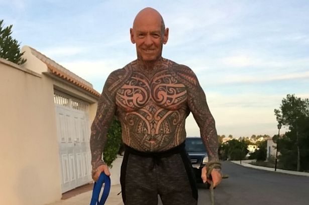 When this muscle-bound dad, 67, says he’s tattooed everywhere, he means EVERYWHERE