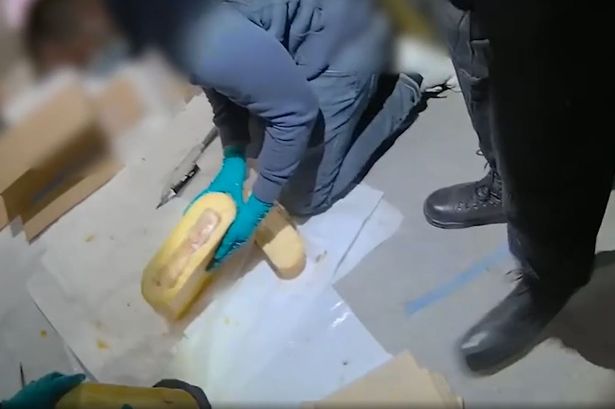 Let’s brie havin’ you: Bodycam shows moment police uncover £17m cocaine hidden in wheels of cheese