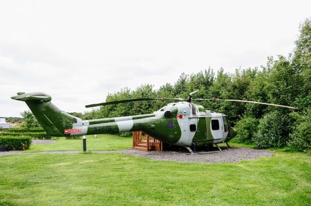 You can spend the night inside a Gulf War military helicopter for £175 a night