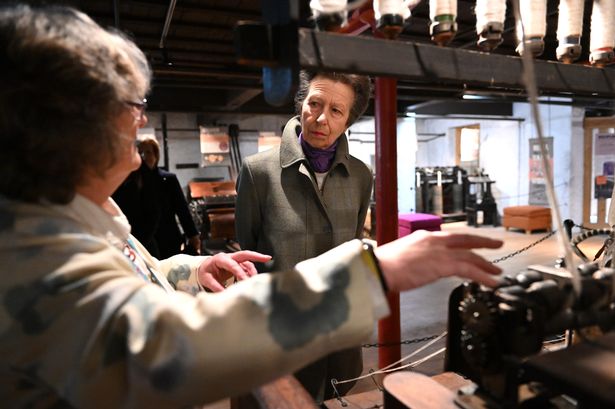 Princess Anne’s visit to Rossendale museum in pictures as pupils wave Union Jacks