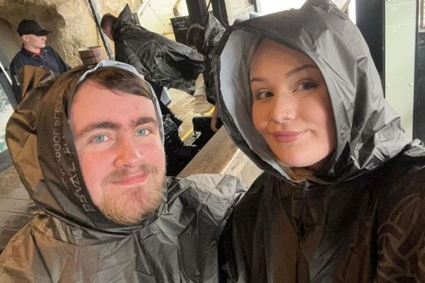 Luke Littler and girlfriend ‘get soaked’ on Blackpool Pleasure Beach water ride