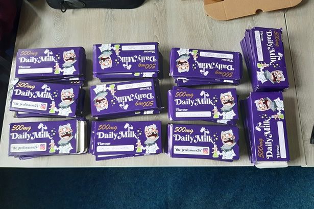 Cannabis chocolate bars disguised as Cadbury Dairy Milk seized in raid