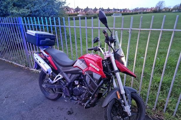 Bungling thieves stalled motorbike then tried to flee from police on foot