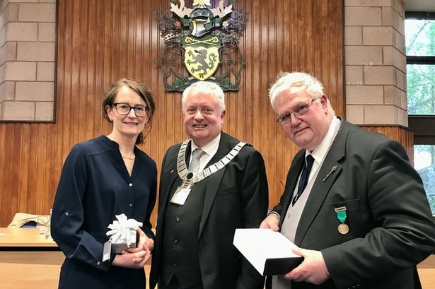 Long-serving servants of Ribble Valley honoured and thanked by mayor