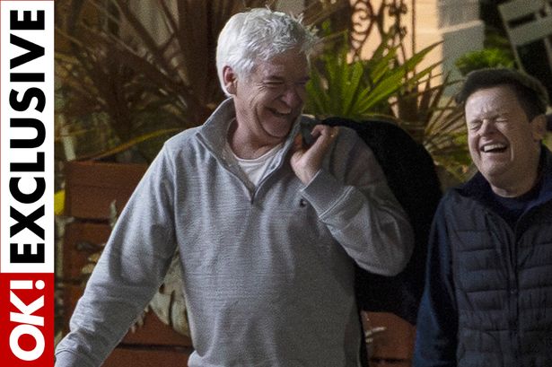 Phillip Schofield seen laughing with Dec Donnelly as he’s tipped for I’m A Celeb jungle and huge TV comeback