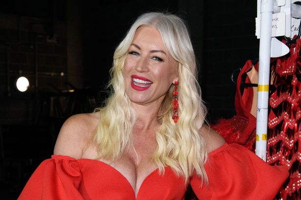 Denise Van Outen’s surprise 50th bash with celebration tiara, topless hunks and sparklers galore