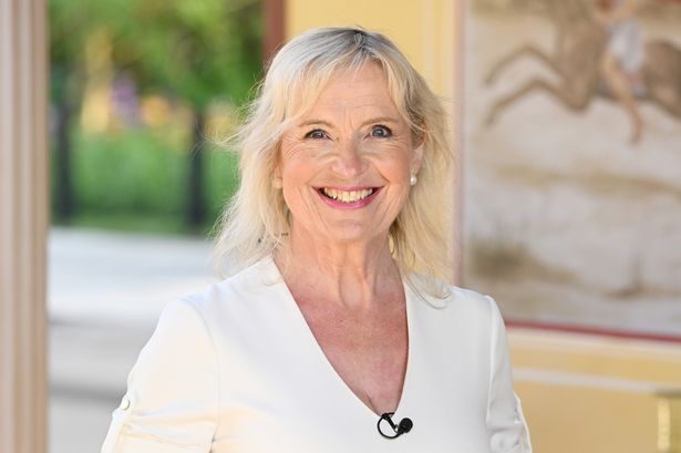 BBC Breakfast’s Carol Kirkwood looks a world away from weather map in stunning dress at Chelsea Flower Show