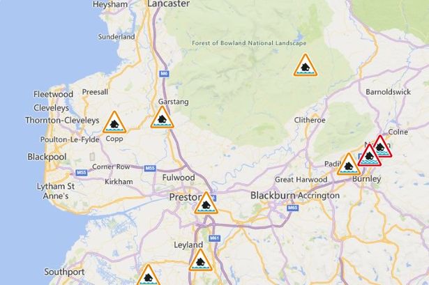 All the flood warnings in place across Lancashire and Cumbria with more rain on the way