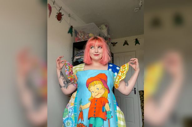 ‘I make up to £2.5k a month turning old tea towels into dresses’