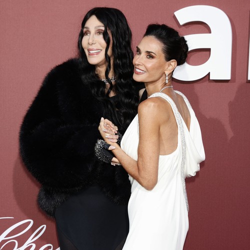 Demi Moore scolds audience member while introducing Cher at amfAR Cannes Gala