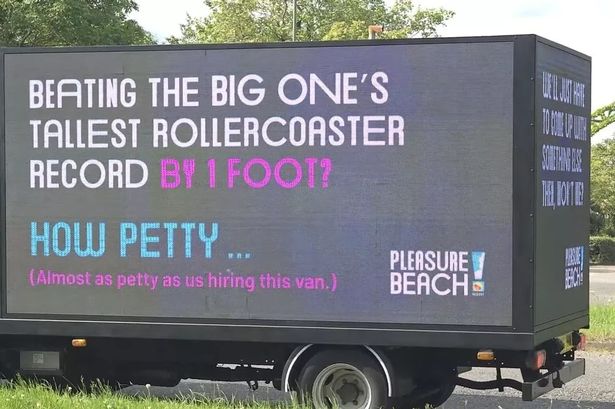 Blackpool Pleasure Beach’s ‘petty’ jibe at Thorpe Park after Hyperia beats Big One record by just 1ft