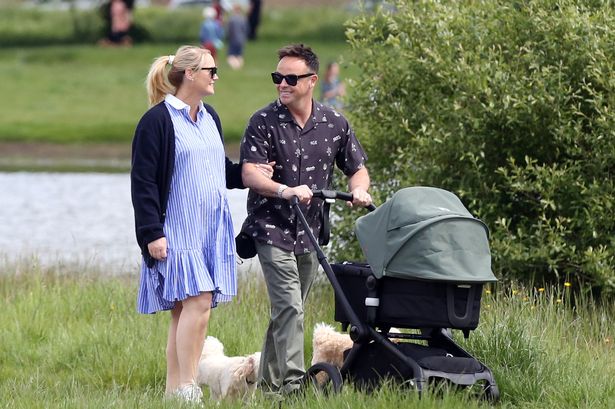 Ant McPartlin takes baby Wilder on a stroll with smiling wife Anne-Marie ahead of BGT live shows