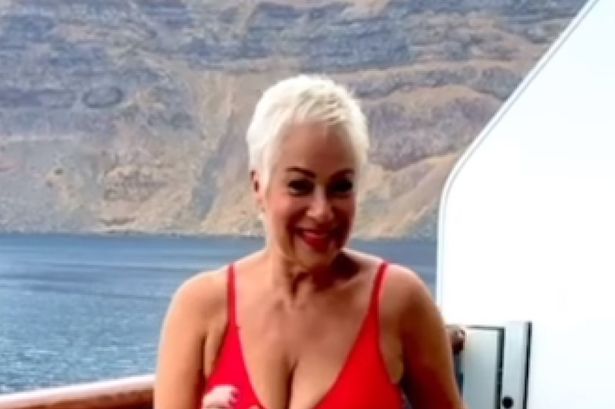 Denise Welch stuns in Baywatch-inspired swimsuit in break from Loose Women panel