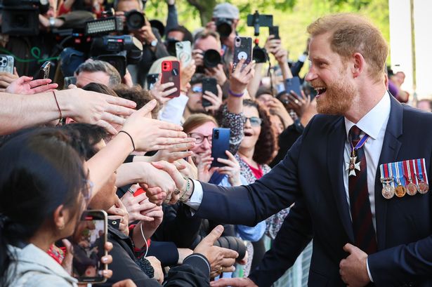 Prince Harry beams on lively walkabout after Invictus Games service as public chants ‘we love you’