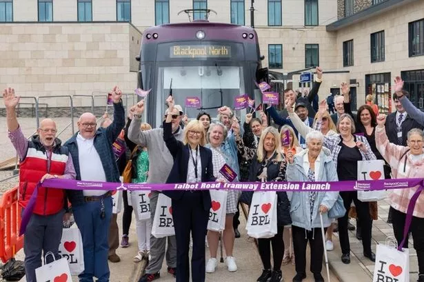 Blackpool’s new £23m tramway launched as trams return to station after 60 years