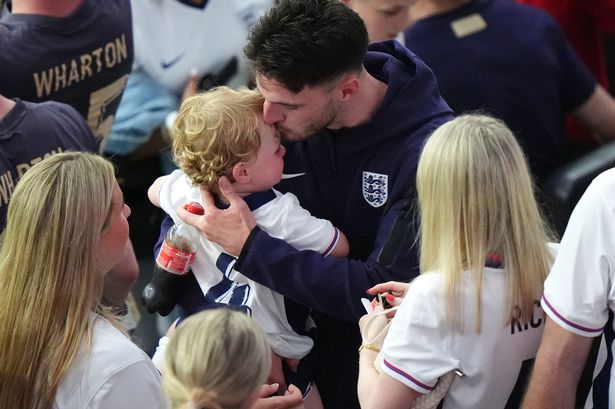 Meet England’s little fans! Football stars celebrate with their cute kids after Euros match