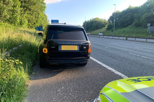 Range Rover driver stopped by police for recording video of M6 crash scene