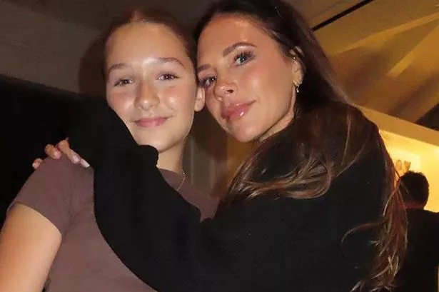 Victoria Beckham’s daughter Harper, 12, is star’s mini-me as she films make-up tutorial