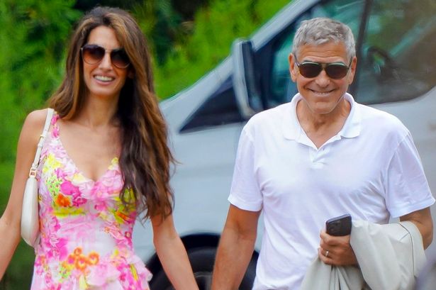 George and Amal Clooney enjoy romantic dinner in St Tropez – after he is dragged into nepo-baby debate