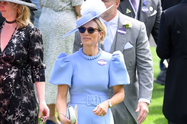 Zara Tindall looks like a Disney princess in powder blue dress that you can shop for wedding season