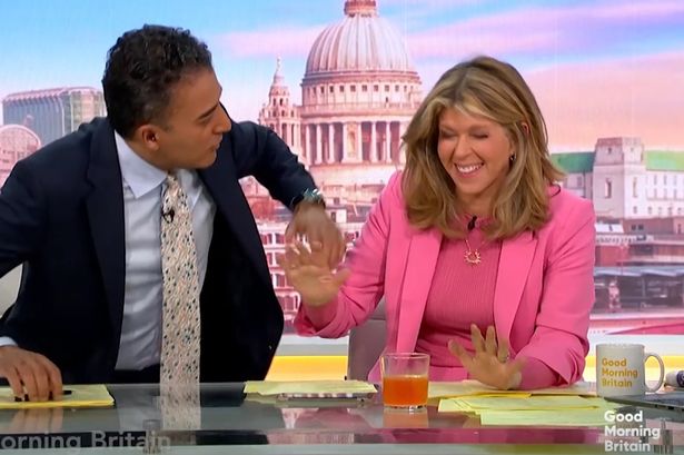 Kate Garraway in hysterics over on-air ‘crisis’ as Good Morning Britain co-host Adil Ray intervenes