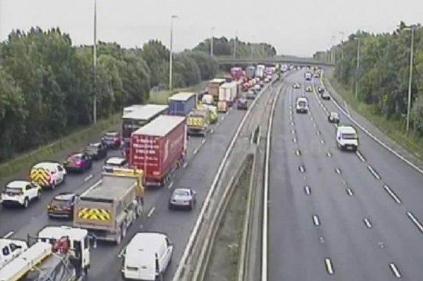 LIVE M6 traffic as multi-vehicle crash causes lane closures and ‘severe’ rush hour delays