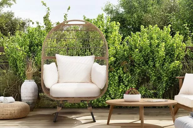 Recreate Stacey Solomon’s chic outdoor pool space with discounted luxury cocoon chairs