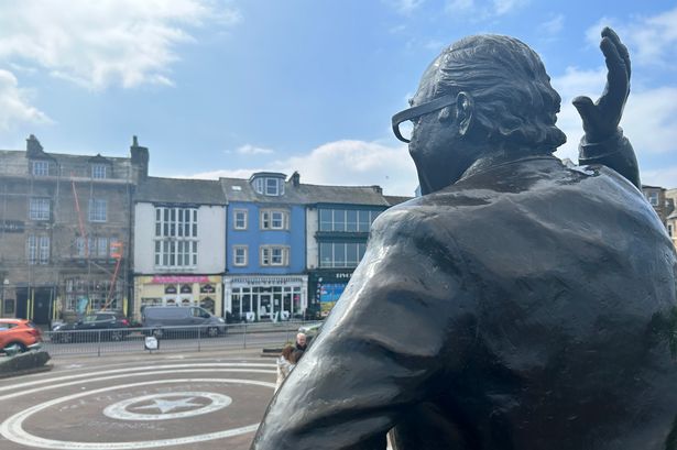 We went on an Eric Morecambe trail starting with a full English at a shrine to the comic legend