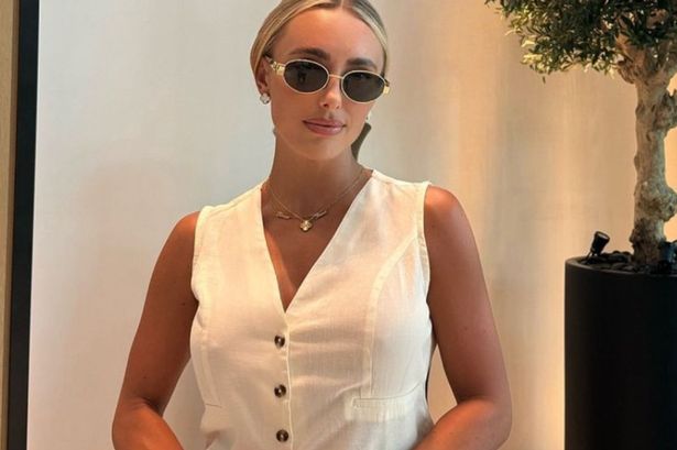 Amber Turner’s £30 linen waistcoat and shorts co-ord is a versatile summer staple