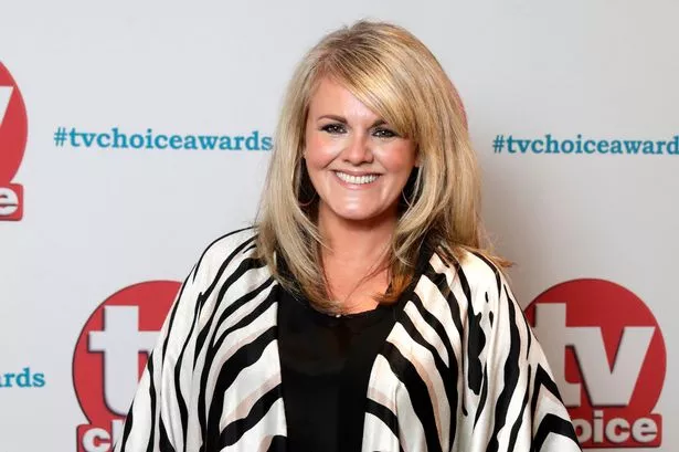 Coronation Street’s Shelley star Sally Lindsay is all smiles as she poses with rarely-seen twin sons